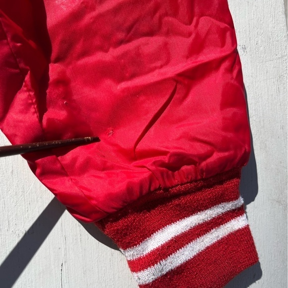 Men's VTG Twins 10 Jacket Red 1981 Embroidery M Lined 80s Snap MLB USA Windbreak - Picture 14 of 15